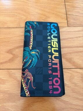 Louis Vuitton Cobalt Damier Jungle Long Wallet